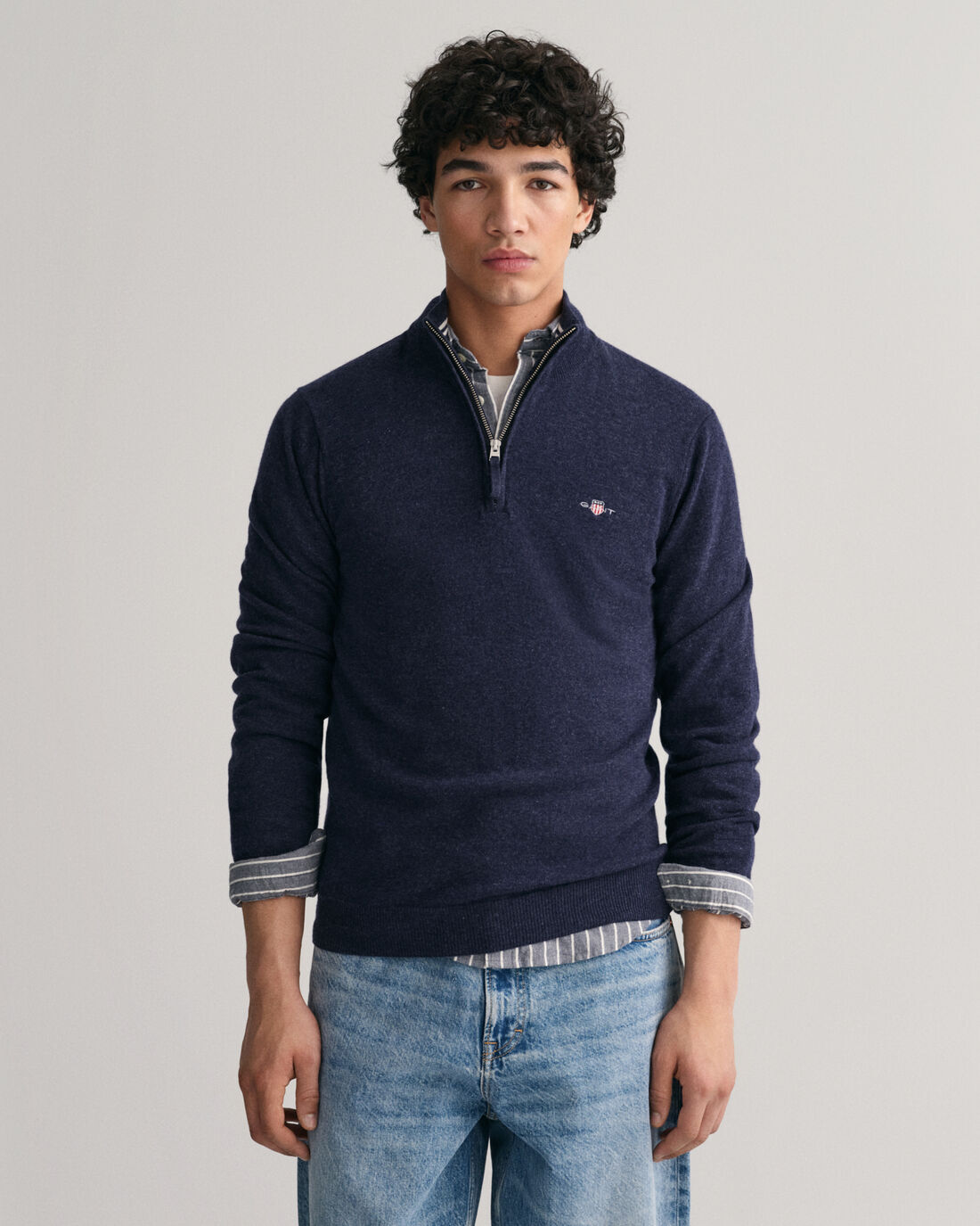 maglia mezza zip regular fit gant ai 23.24.