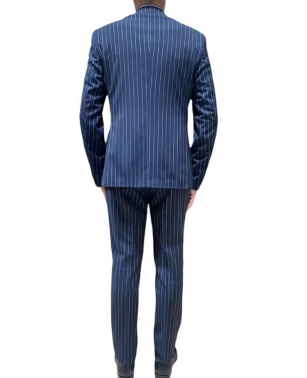 abito doppio petto gessato slim drop 8 manuel ritz pe 24.