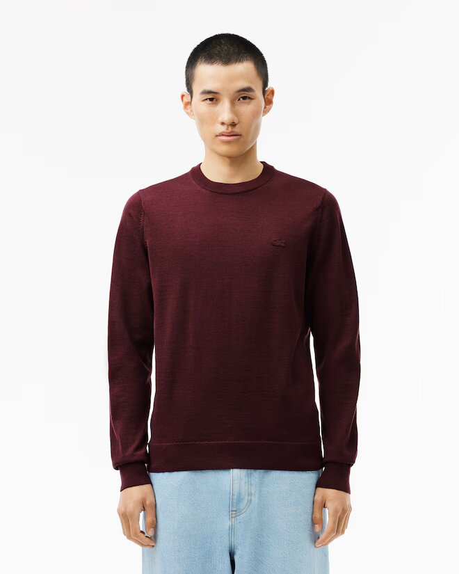 pullover regular fit 100% lana lacoste ai 24.25.