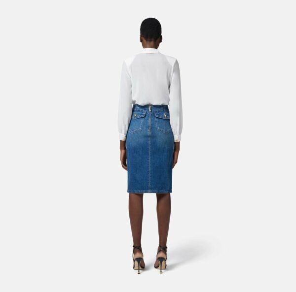 Camicia body in georgette con gemelli cb00751e2 Elisabetta Franchi pe25