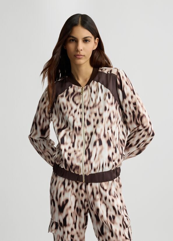 Bomber in raso stampato liu jo pe 25 art. ta5197