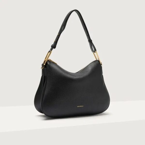 Handbag Grained Leather Noir Coccinelle Borse Donna PQR 13 01 01 001 TUPE25.