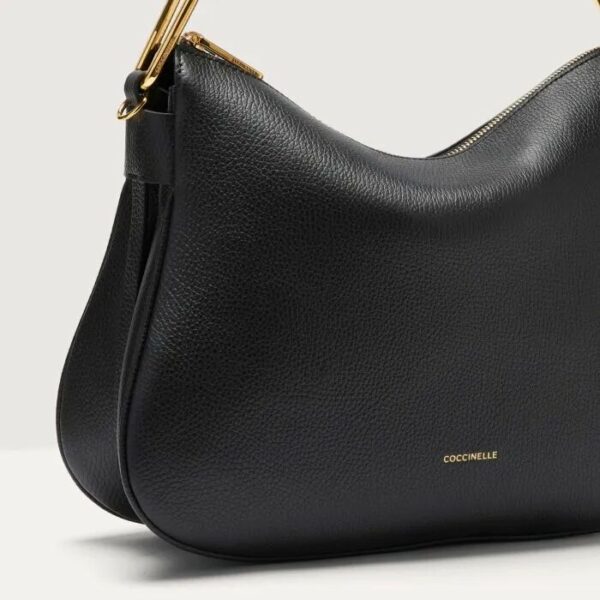 Handbag Grained Leather Noir Coccinelle Borse Donna PQR 13 01 01 001 TUPE25.