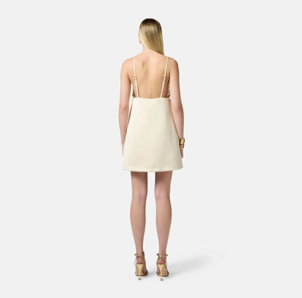 Abito in duchesse con fiori 3D Elisabetta Franchi AB73752E2