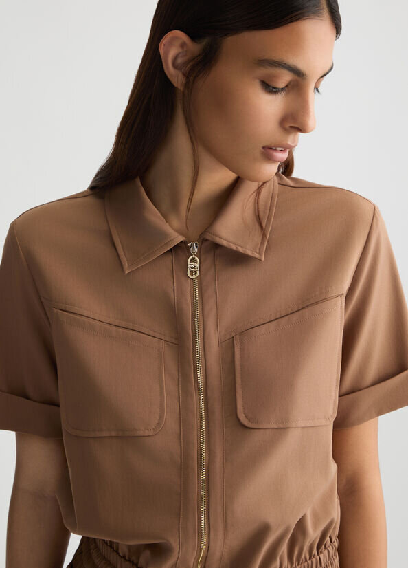 Tuta corta con zip liu jo pe 25 art. ta5145