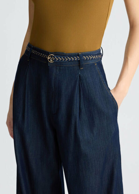 Pantalone flare in denim liu jo pe 25 art. ua5151