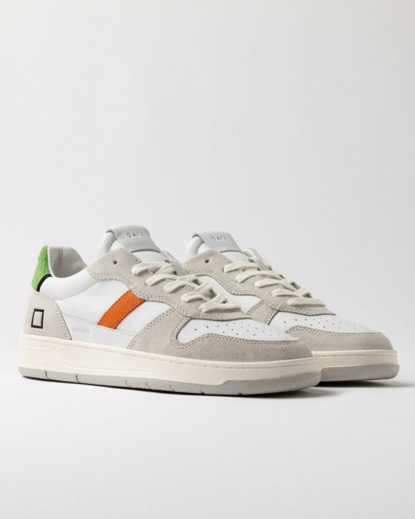 Scarpa d.a.t.e. pe 25. mod. court 2.0 vintage calf white-green art. m421-c2-vc