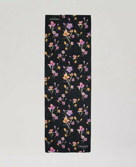 Stola con stampa a fiori twin set pe25 art. 251ta4340