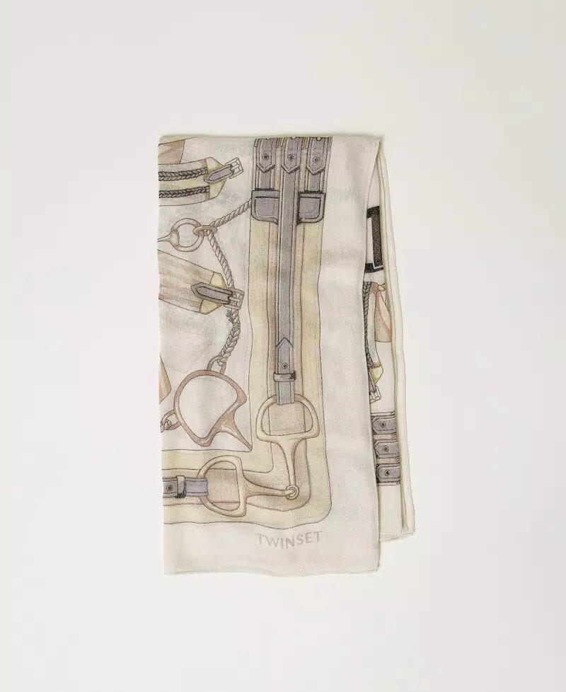 Kefia con stampa a catena twin set pe25 art. 251ta4270