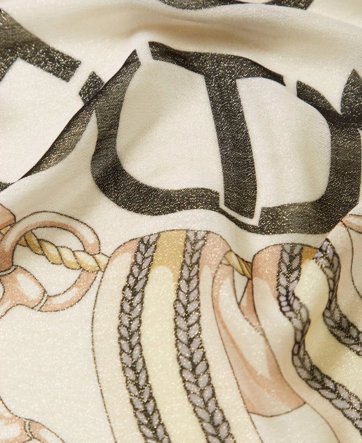 Kefia con stampa a catena twin set pe25 art. 251ta4270