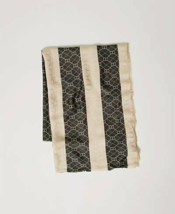 Stola jacquard con oval t all over twin set pe25 art. 251ta4210