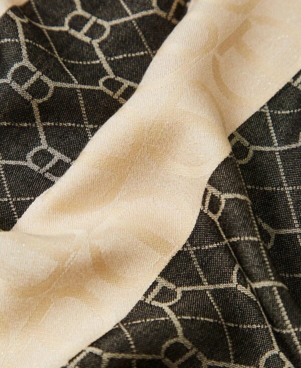 Stola jacquard con oval t all over twin set pe25 art. 251ta4210