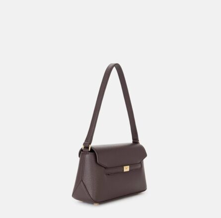 Borsa a spalla con placca logo Elisabetta Franchi BS01A51E2