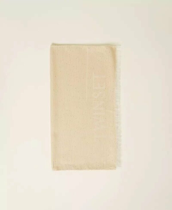 Kefiah jacquard con paillettes twin set pe25 art. 251ta4520