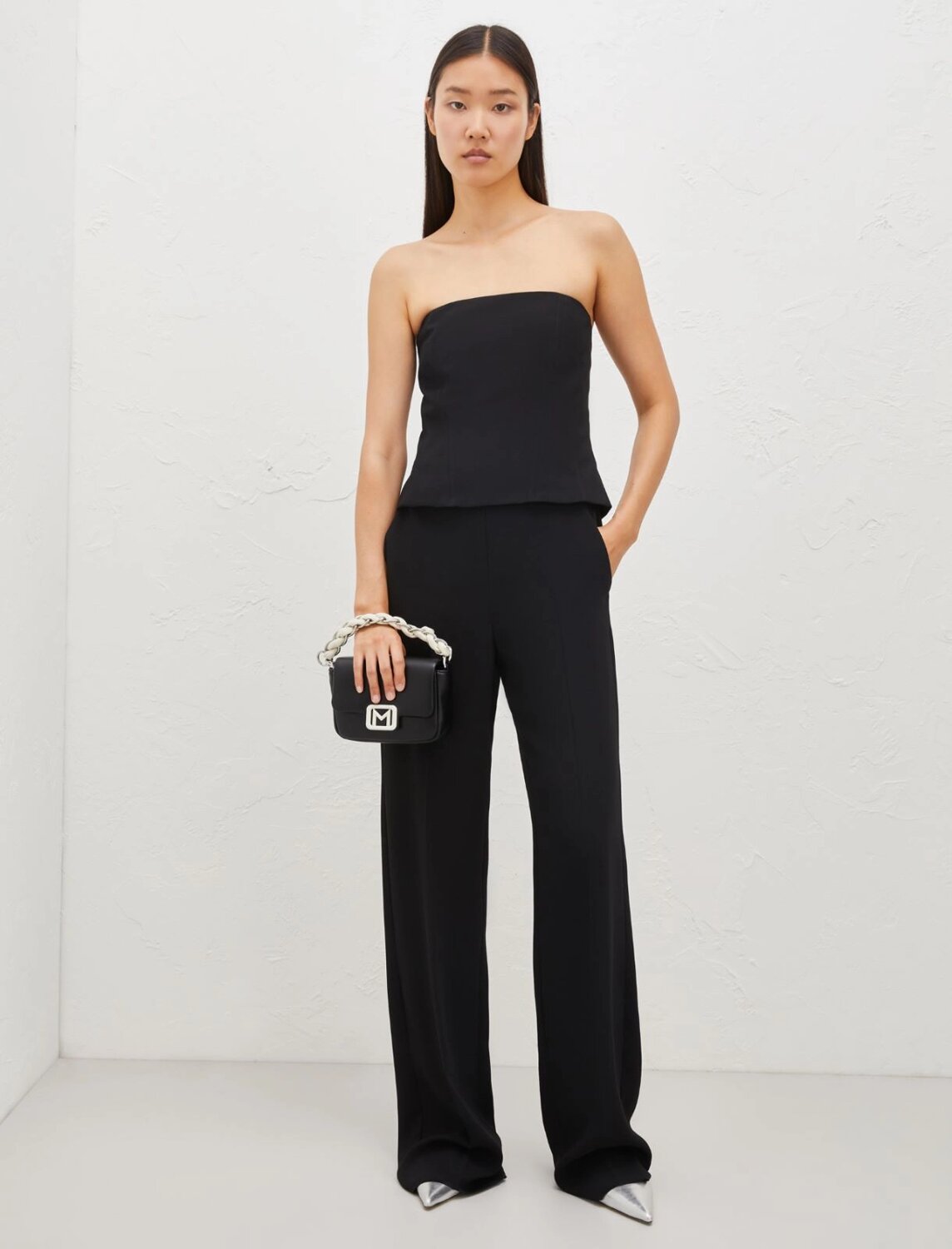 Pantaloni dritti a vita alta cavallo marella ai 24.25. - immagine 3