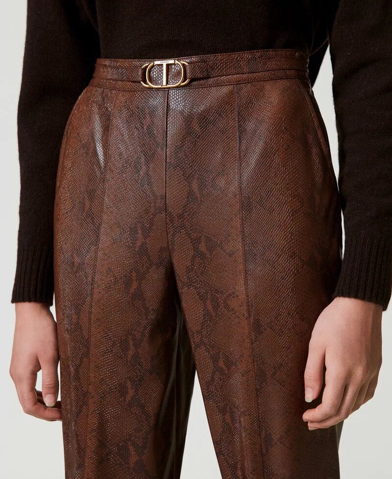 pantalone effetto pelle lizard twin set ai 24.25.
art.242tt2234 - immagine 4