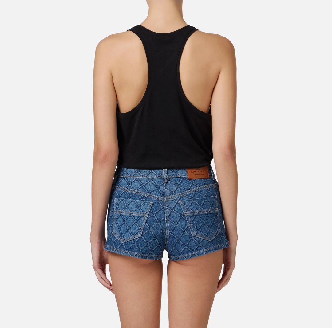 Canotta in jersey con logo cn00251e2 Elisabetta Franchi  pe25 - immagine 5