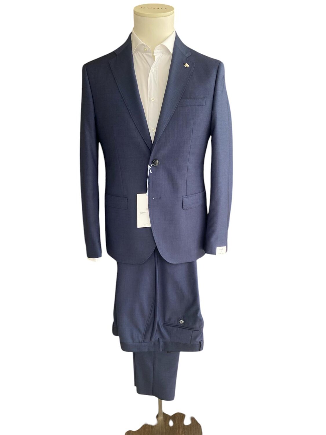 Abito microfantasia drop 8 slim Manuel Ritz  3832A3318 253120