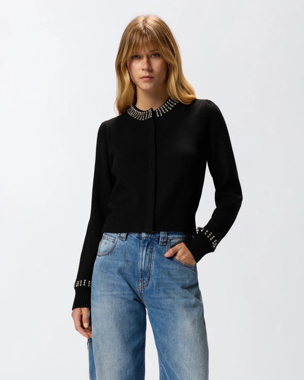 Spezzino Cardigan Blend Ws Str Pinko Maglie Donna 
105686A2S4 AI25.26.