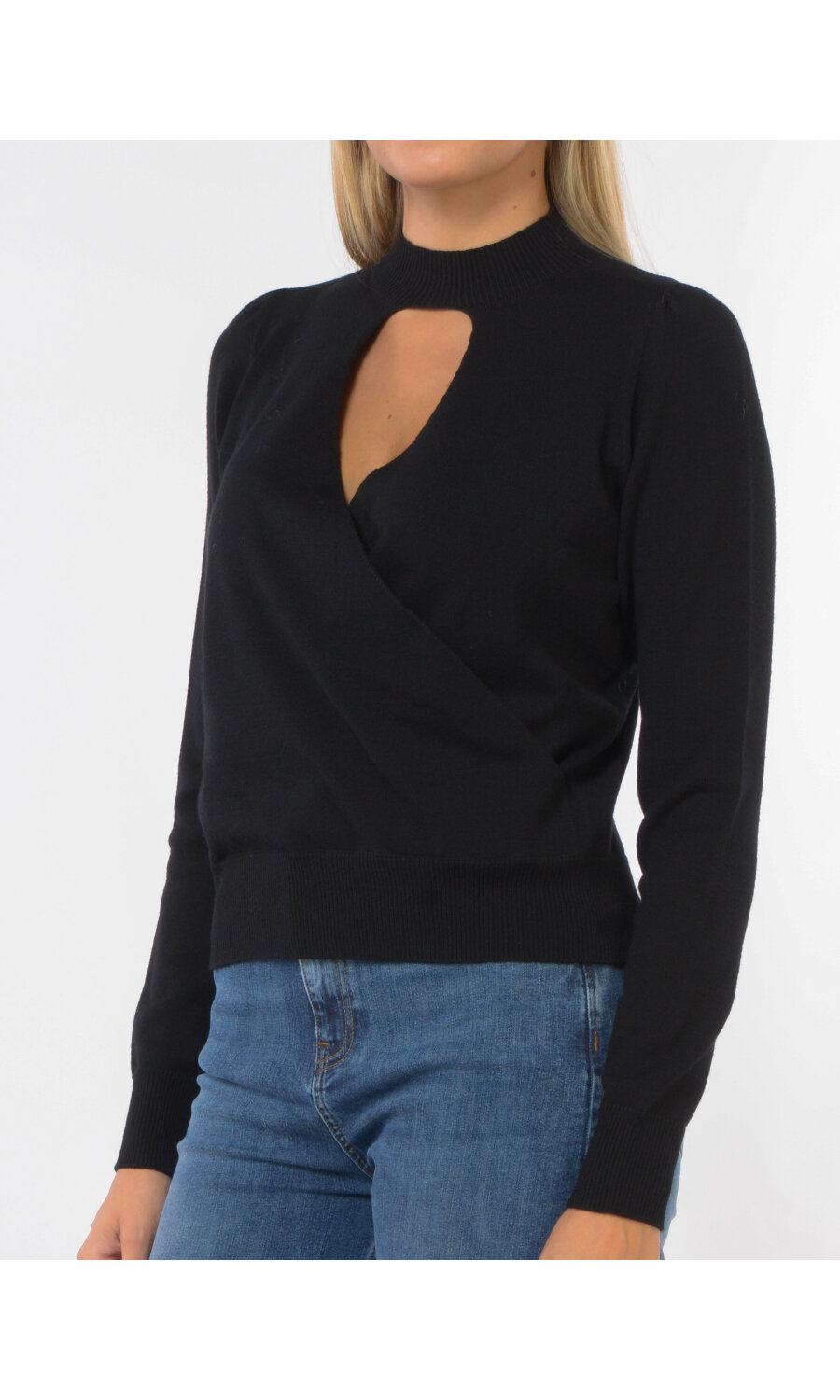 Maglia Incrociata Viscosa Stretch Twin Set Maglie Donna 
 
 252TP3060AI25.26. - immagine 5