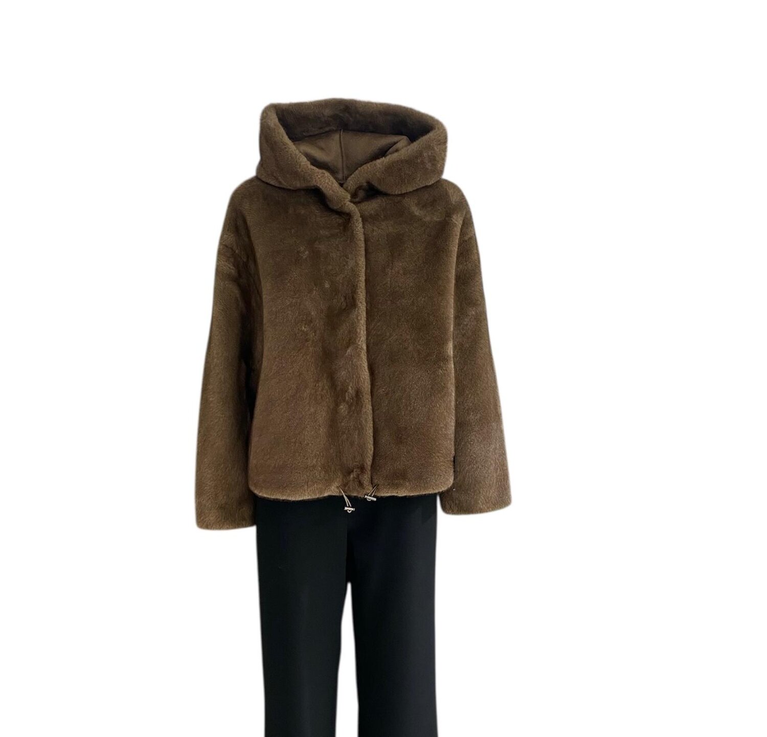 Bomber Eco Liscio reversibile Con Cappuccio Tavus Giubbotti Donna 35217BIS